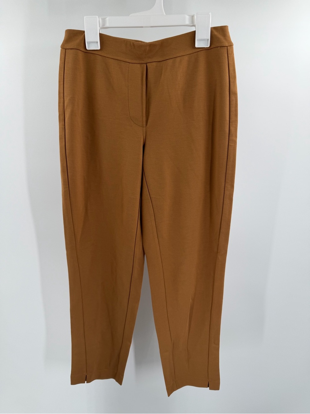 J.Jill Wearever Collection Tailored Ponte Straight Leg Pants Camel Brown XSP New